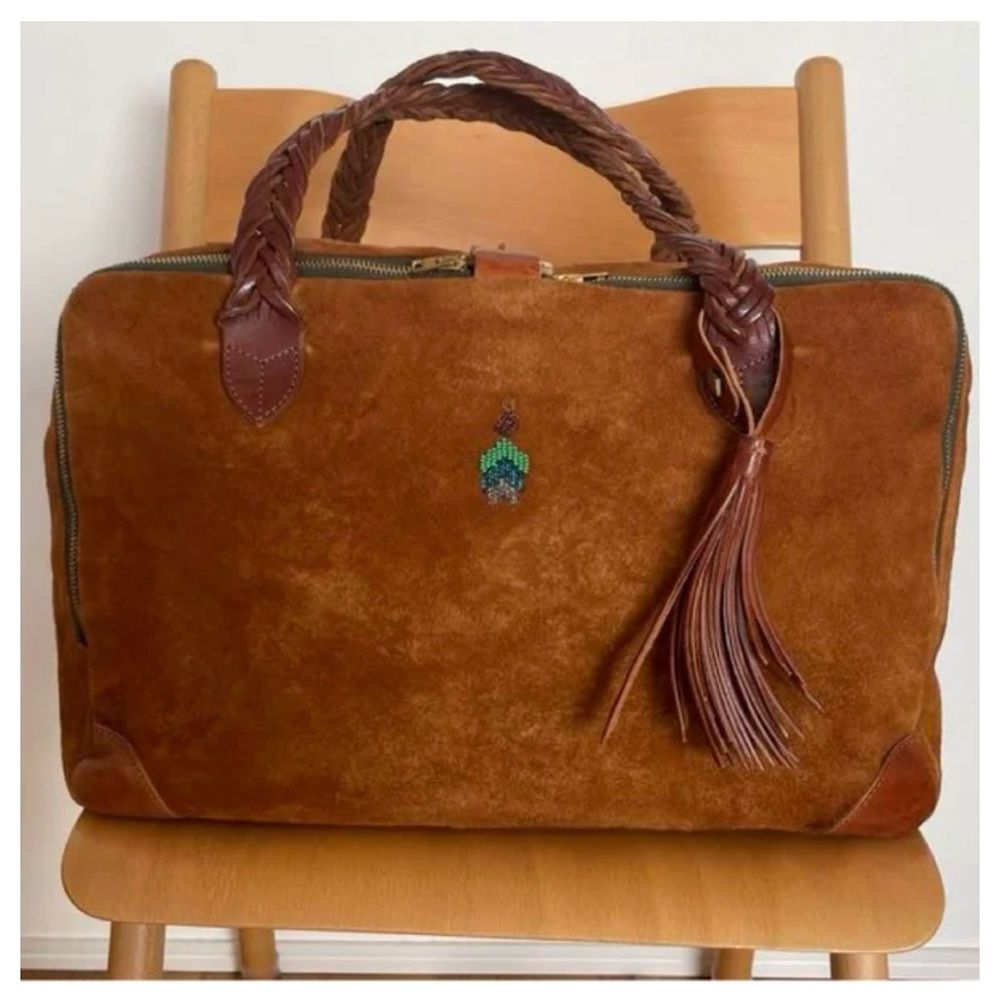 Golden Goose Equipage Brown Suede Bag